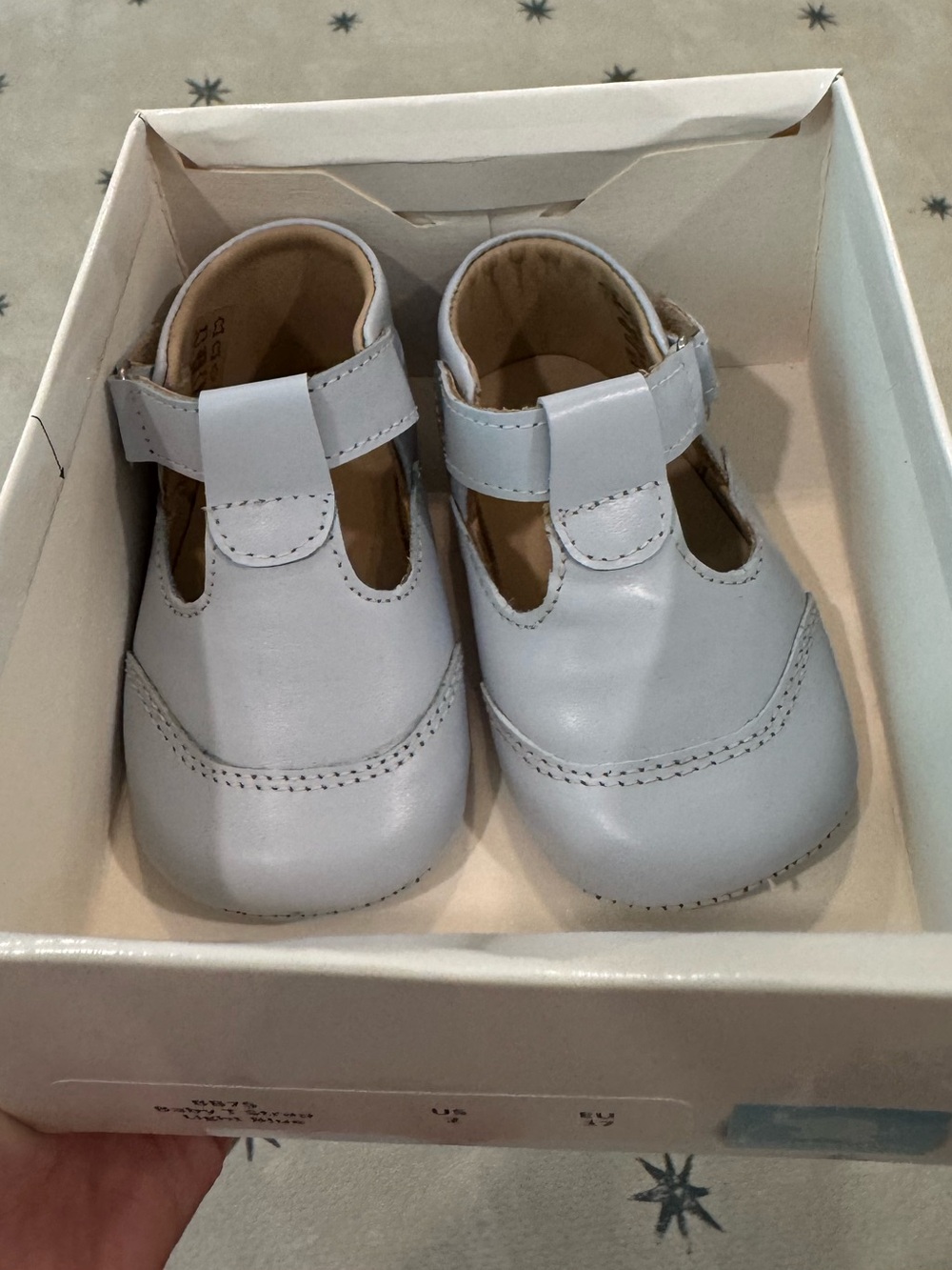 New in Box Elephantito Baby Blue Shoes Size 2